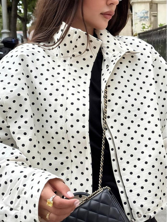 Trendy Polka Dot Jacket