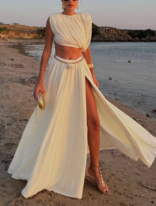 Elegant Two - Piece Beach Dress
