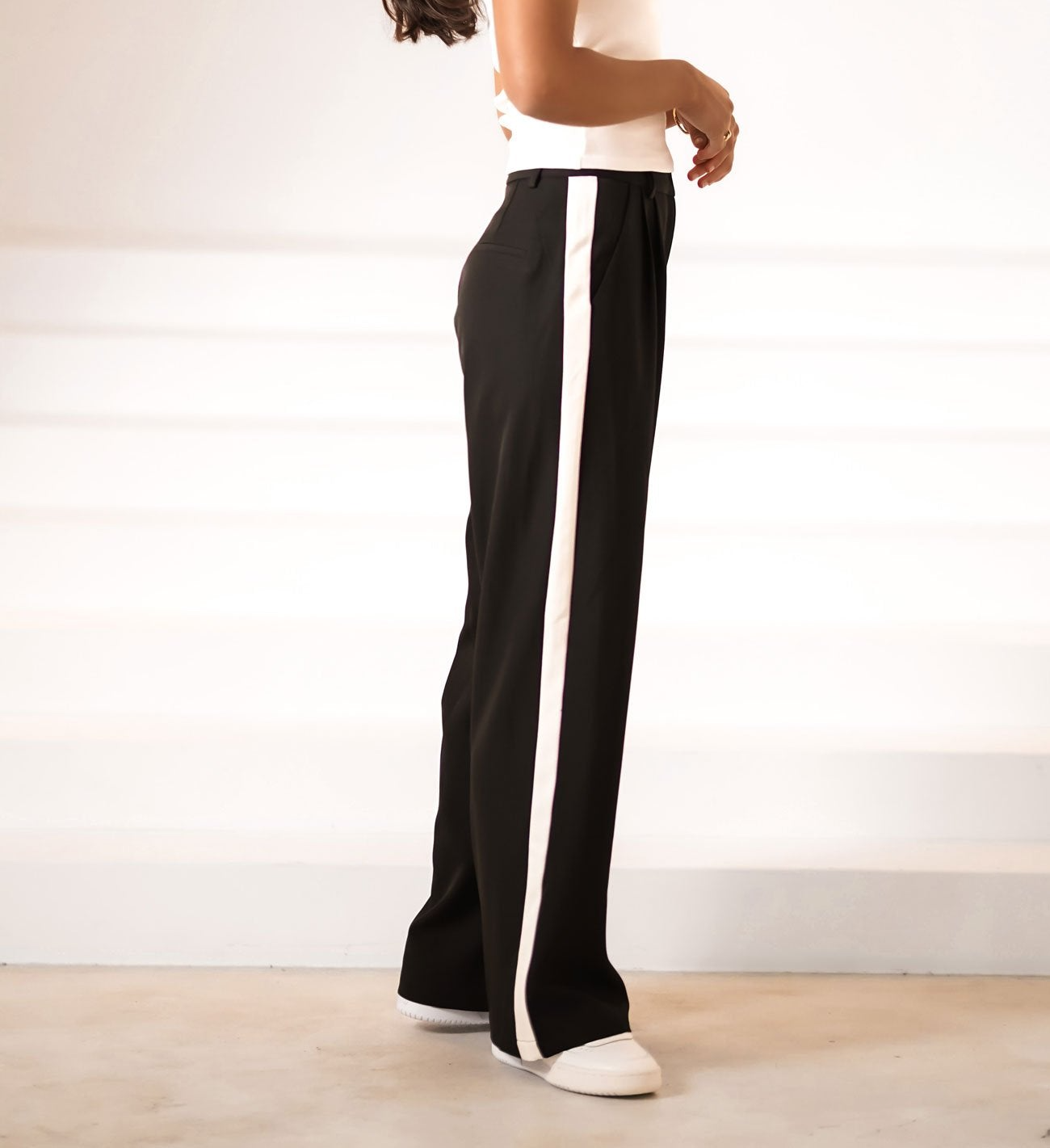 Fashionable Long - Striped Pants