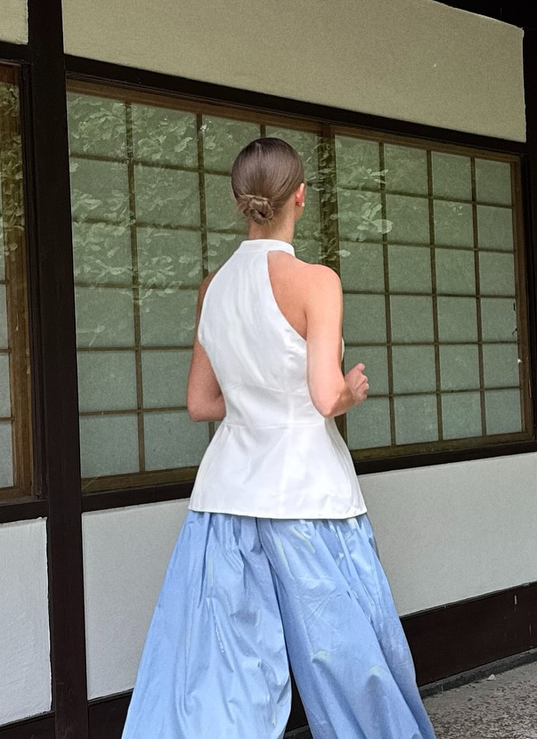 Elegant Sleeveless White Blouse