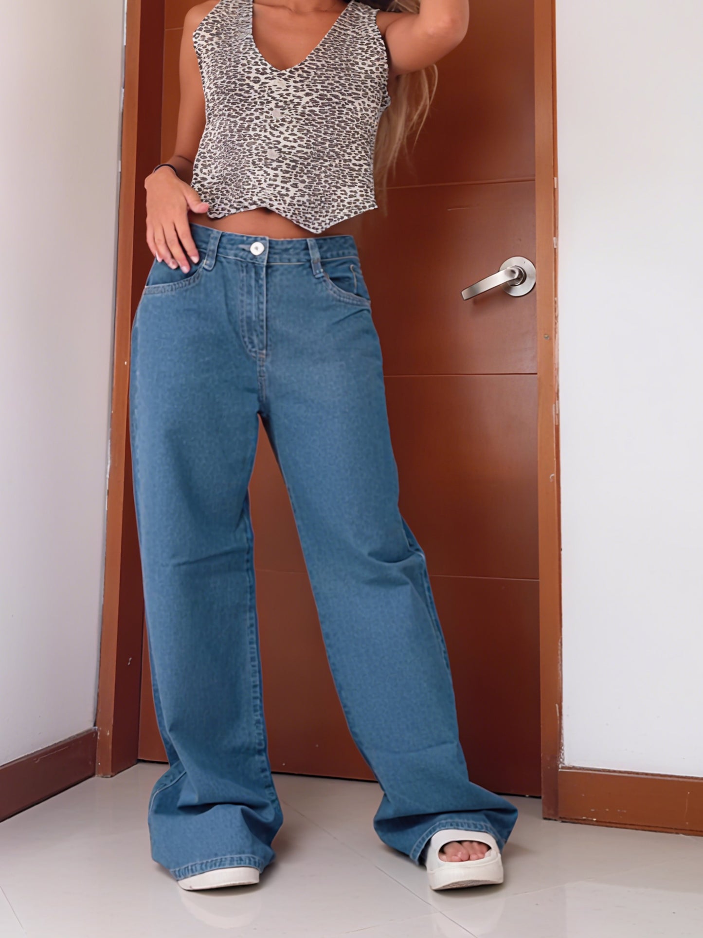 Trendy Blue Denim Jeans