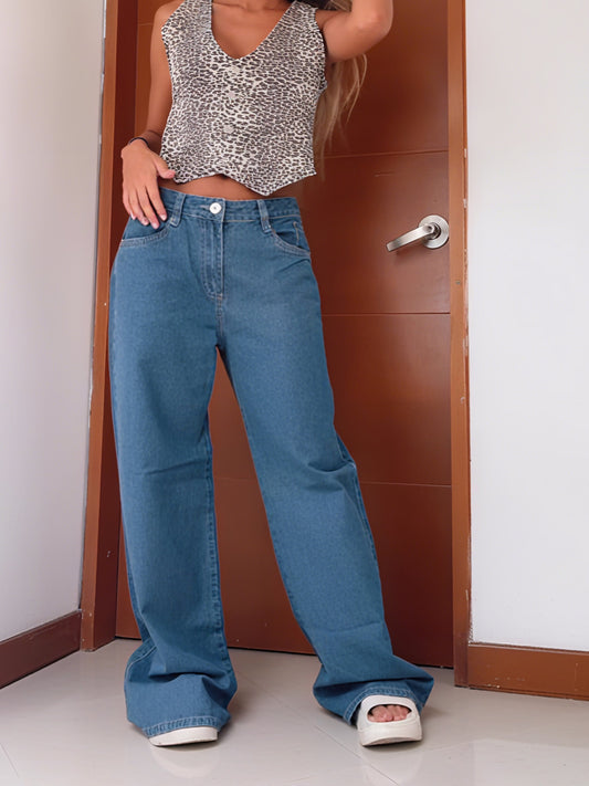Trendy Blue Denim Jeans