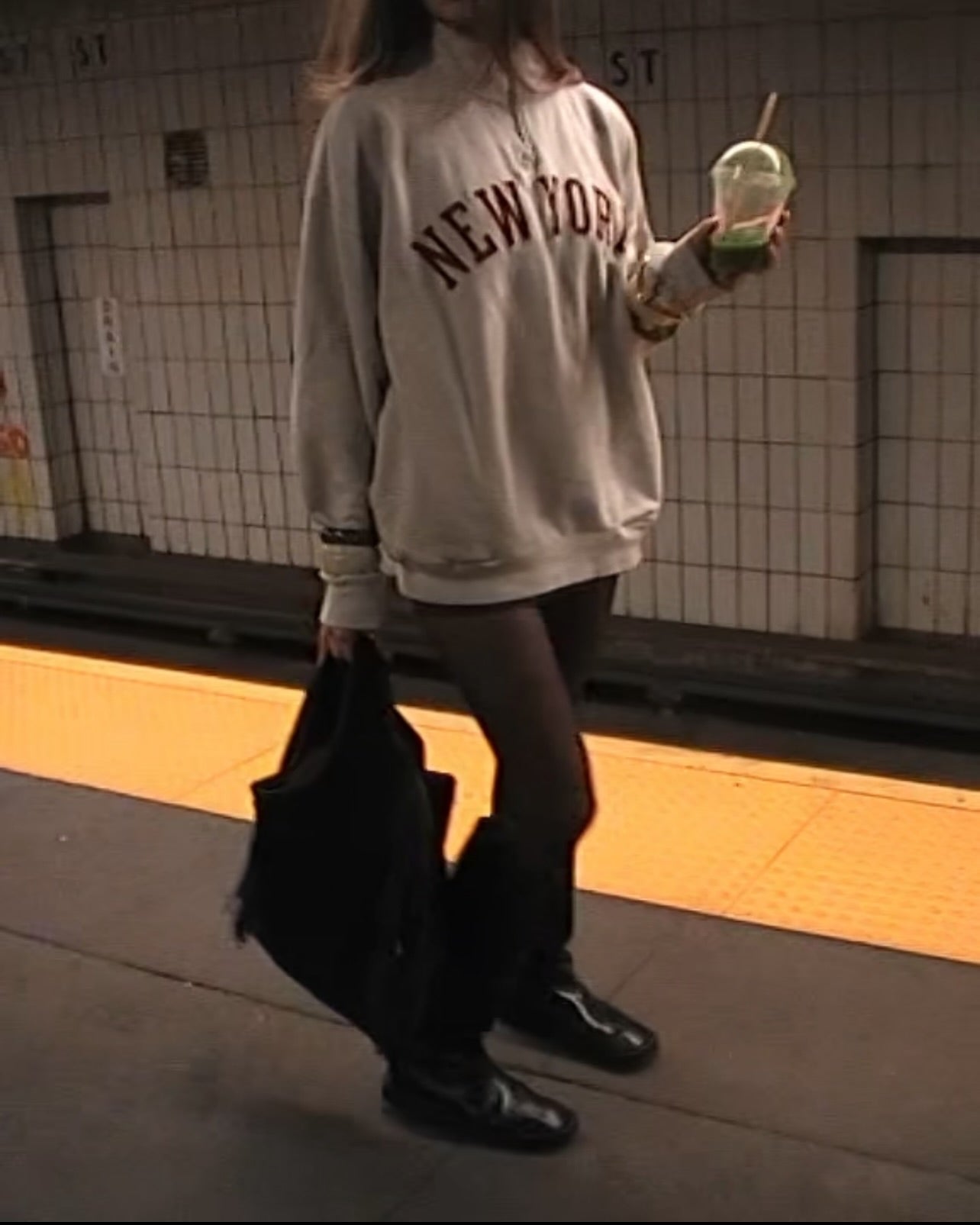 Light Gray Oversized Sweatshirt