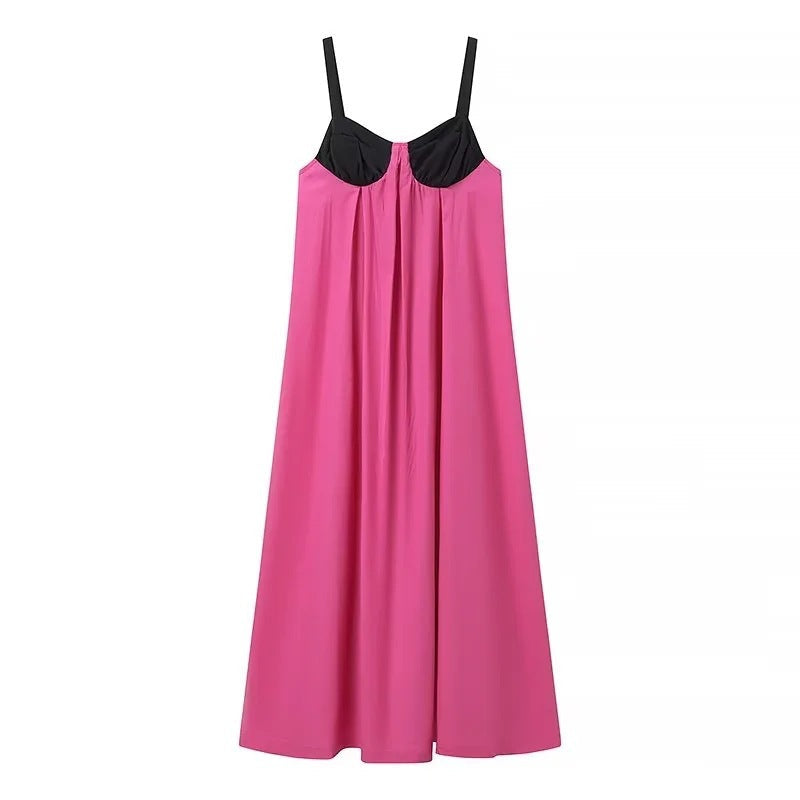 Sexy Wide Strap Maxi Dress