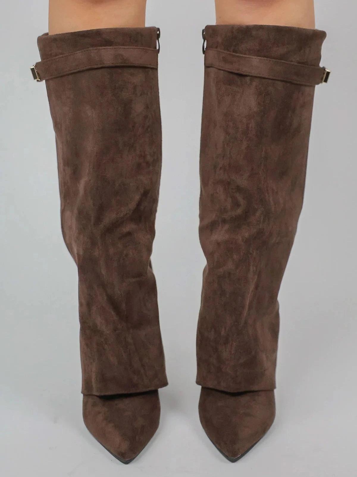 Solid Color High Boots