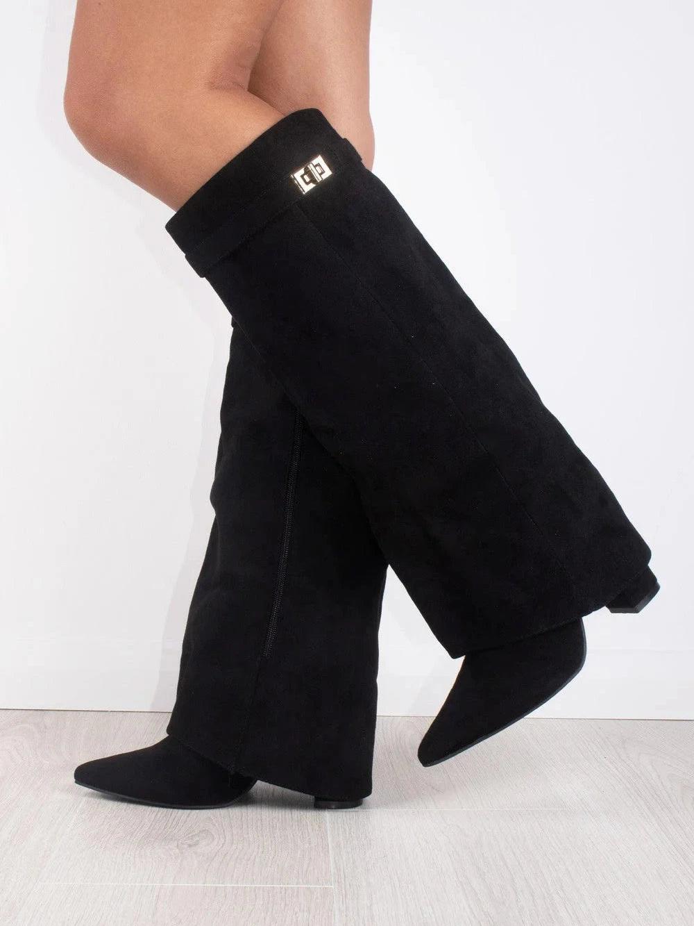 Solid Color High Boots