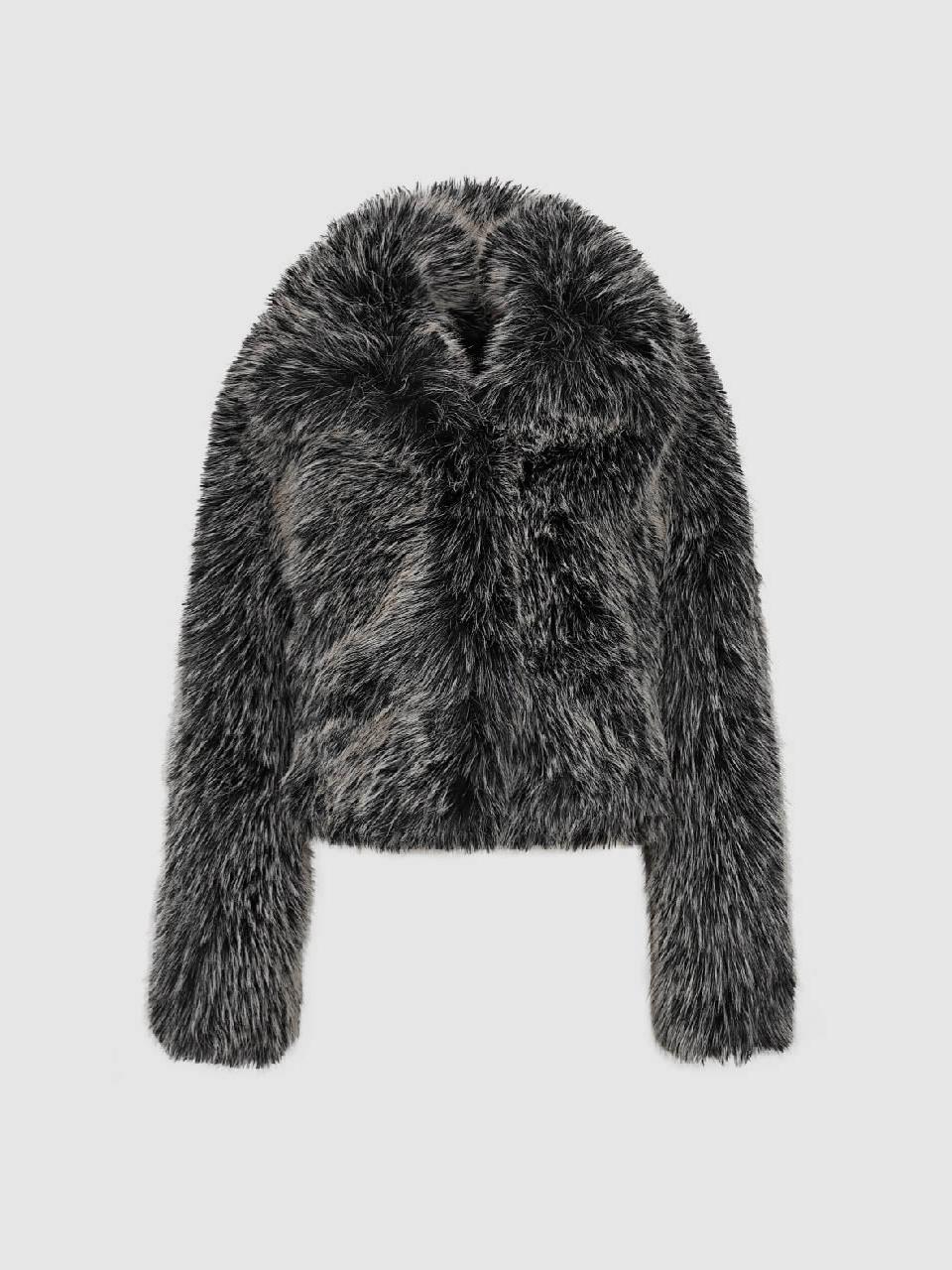 Luxury Faux Fur Cropped Jacket