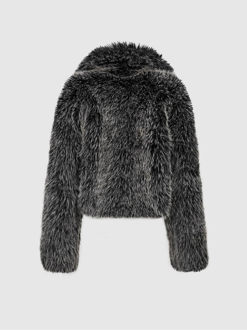 Luxury Faux Fur Cropped Jacket
