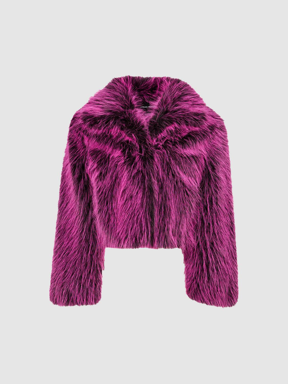 Luxury Faux Fur Cropped Jacket