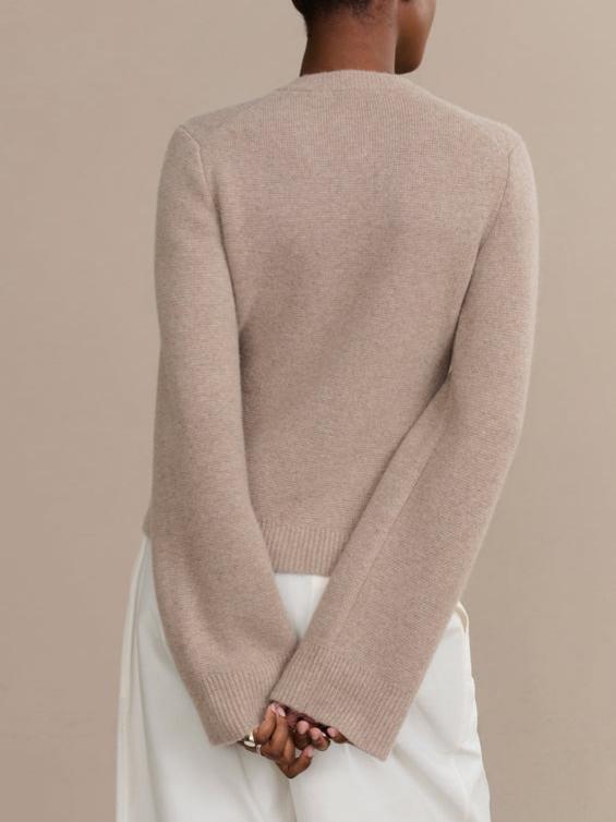 Elegant Button - Front Knit Cardigan