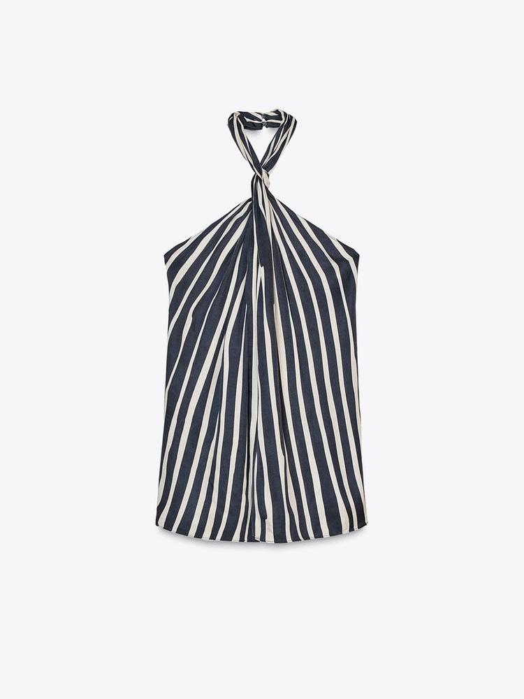 Stylish Halter - Neck Sleeveless Top