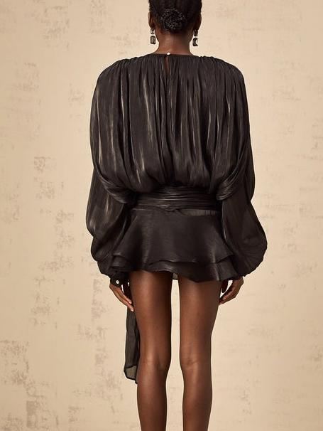 Eugénie ruffled mini dress