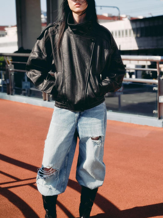 Faux Leather Jacket