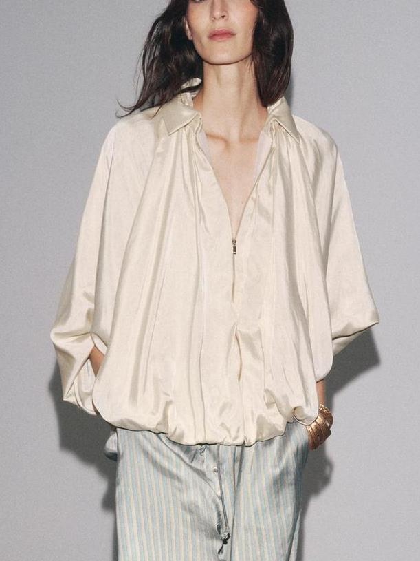Trendy Beige Jacket
