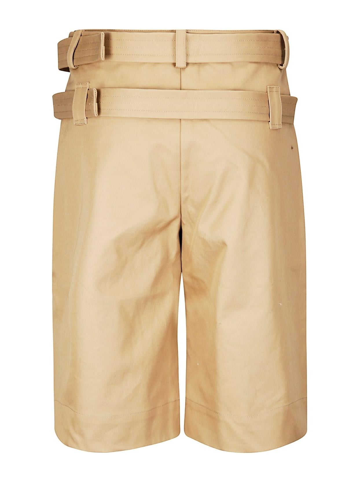 Duchesse Nylon Belted Shorts