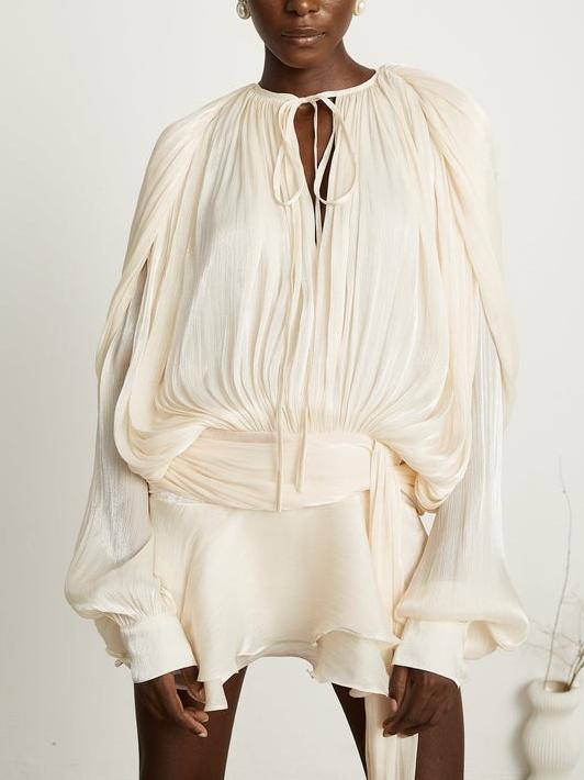 Eugénie ruffled mini dress