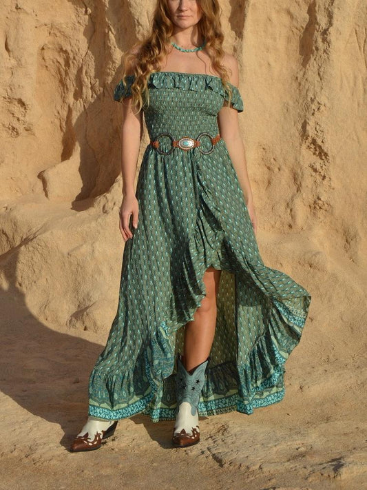 Chic Off - Shoulder Maxi Dress