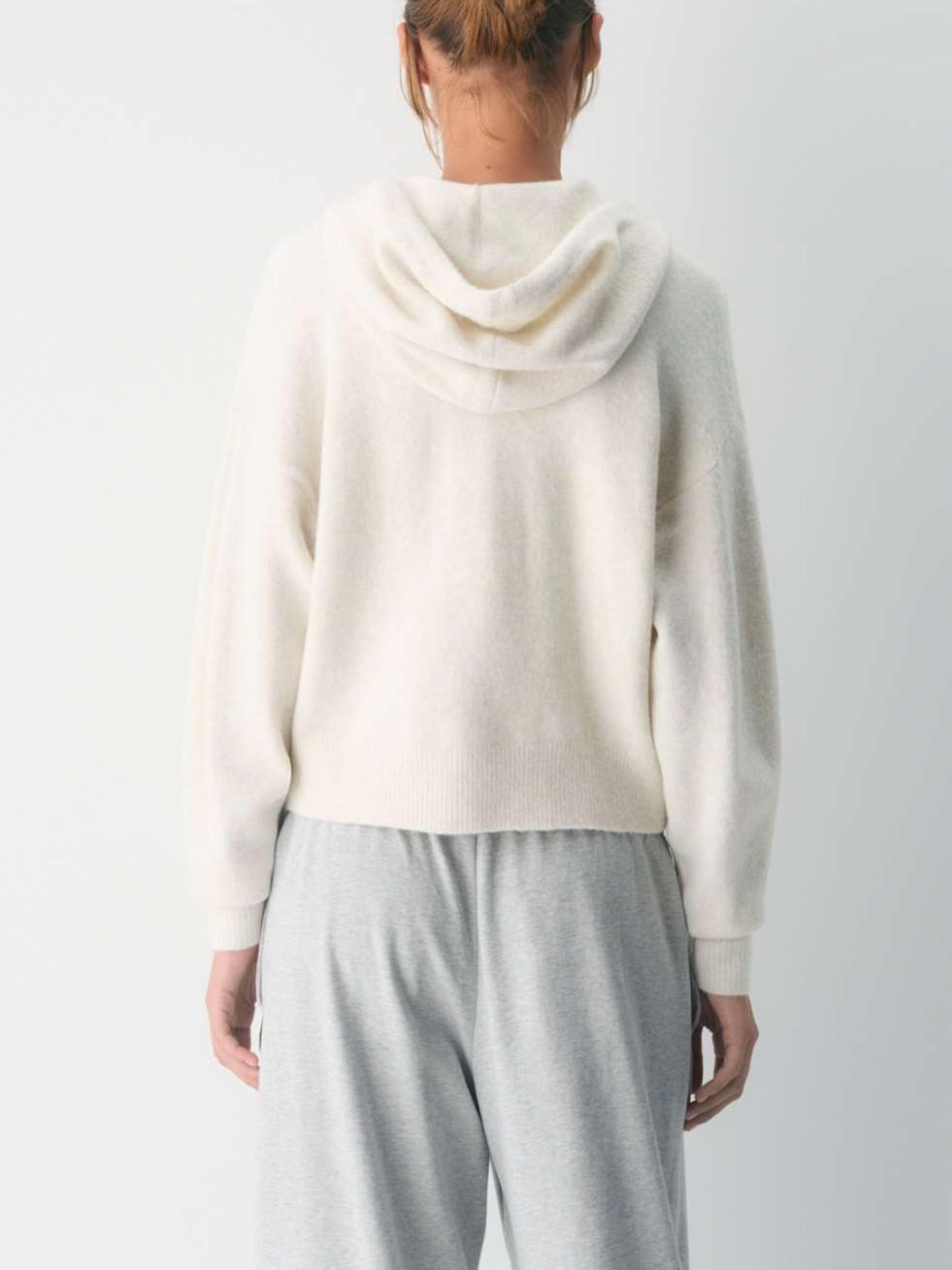 Comfortable Cream - colored Hoodie