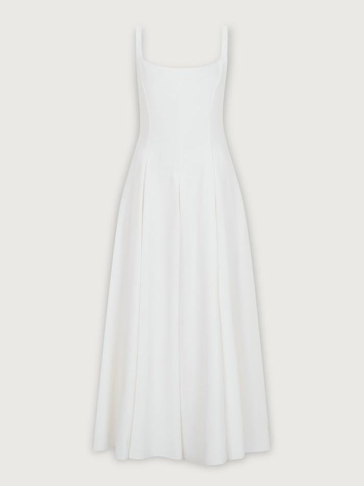 Elegant Square - Neck Sleeveless Maxi Dress