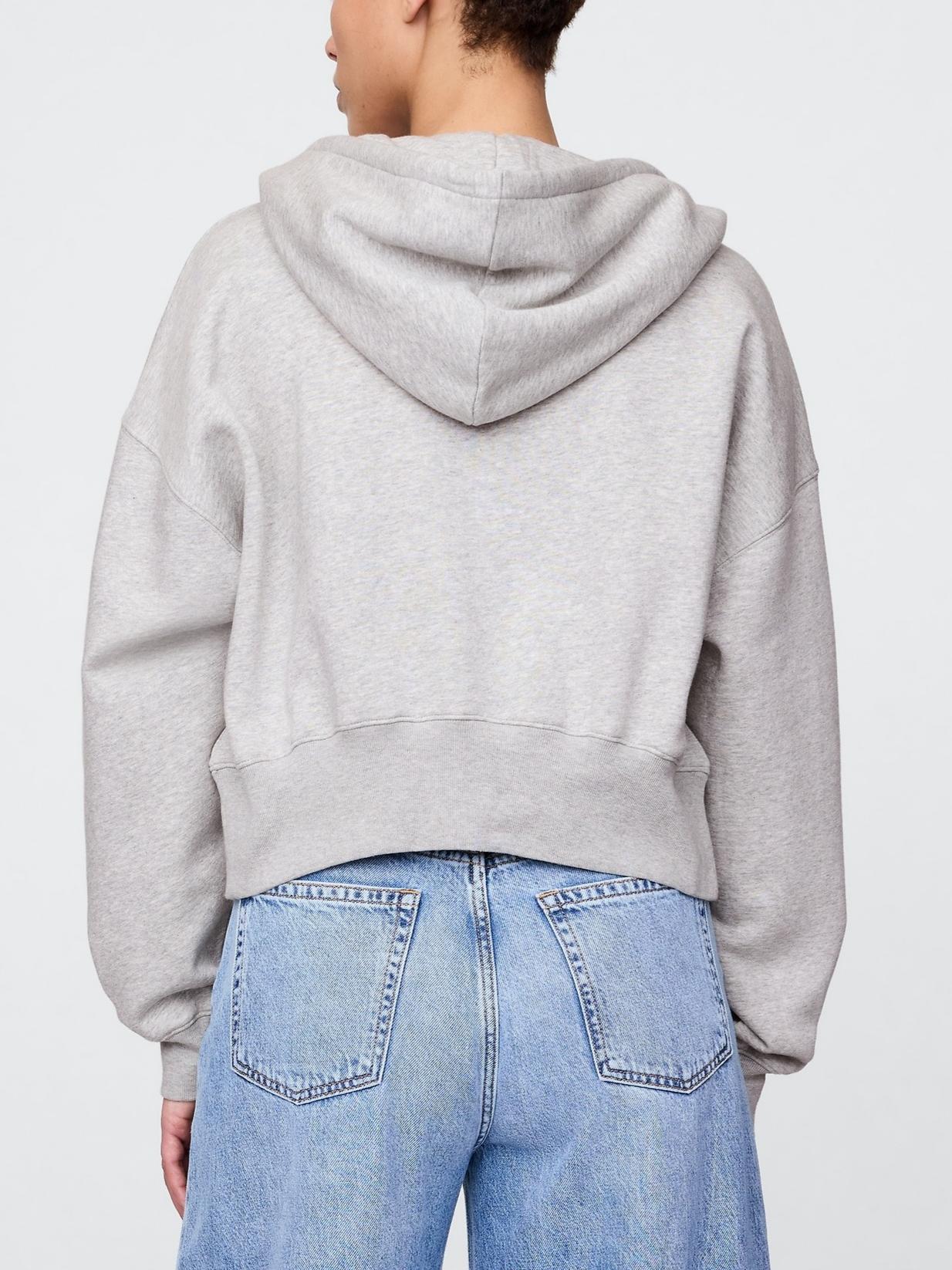 Light Grey Activewear Set: Hoodie with Wide - Leg SweatPant