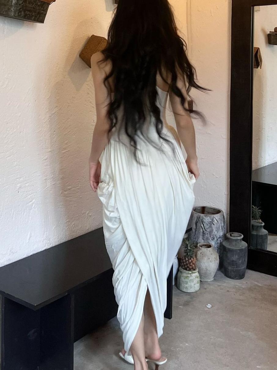 Elegant Halter Neck Maxi Dress