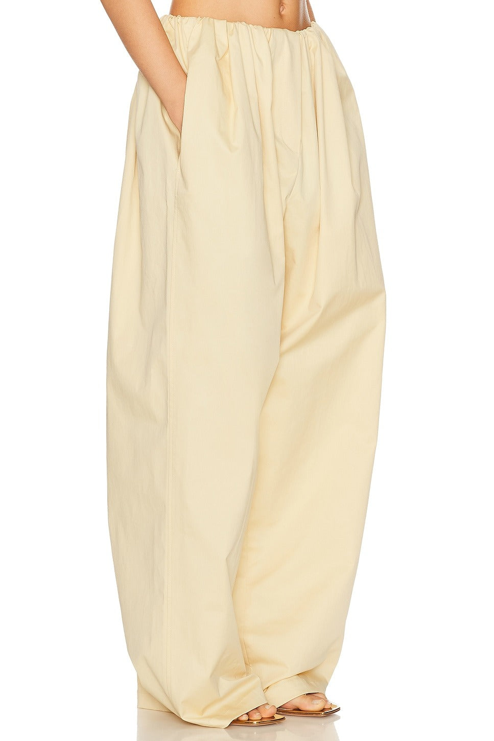 Cotton Twill Puff Pant