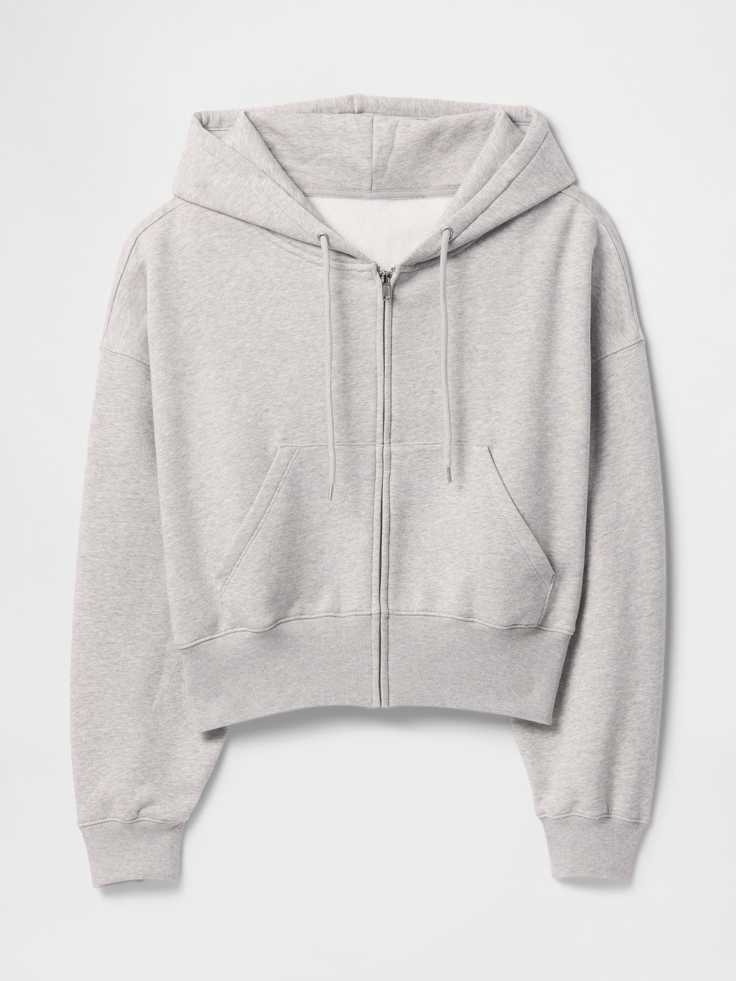 Light Grey Activewear Set: Hoodie with Wide - Leg SweatPant