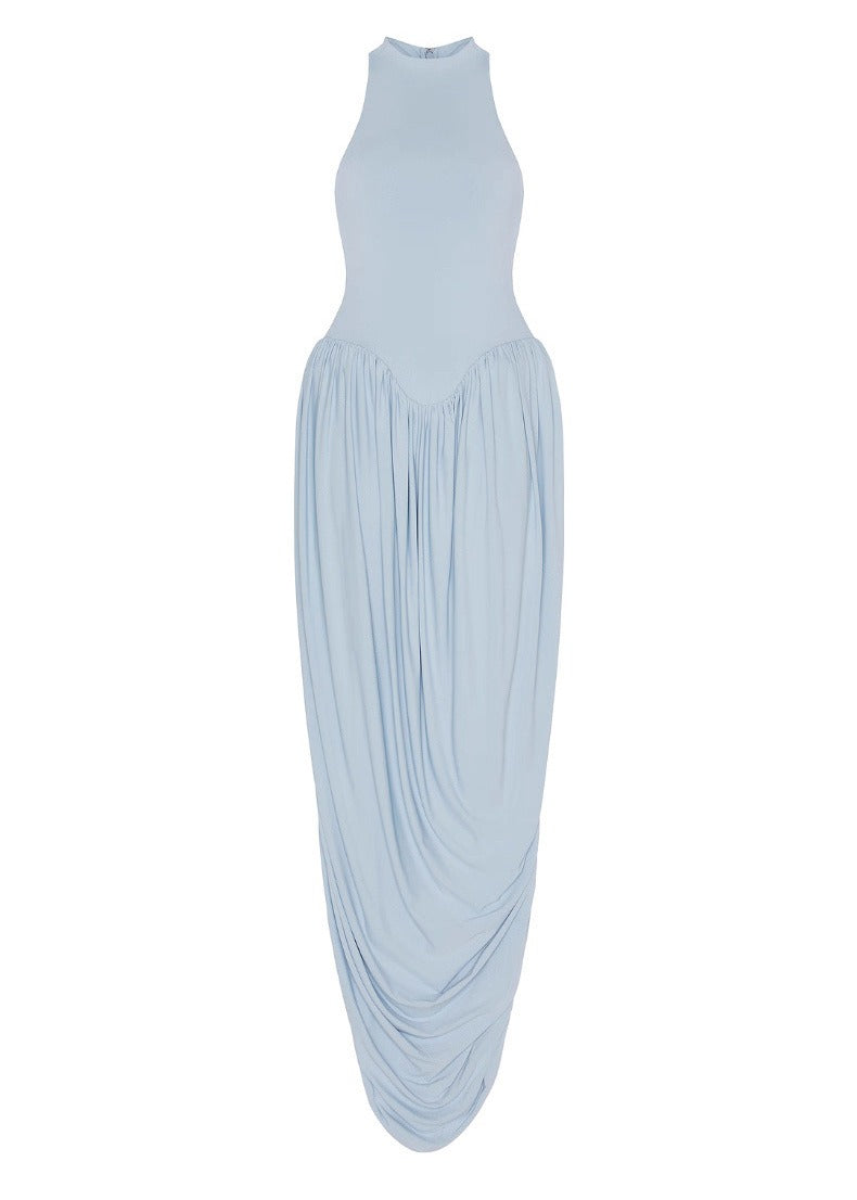 Elegant Halter Neck Maxi Dress