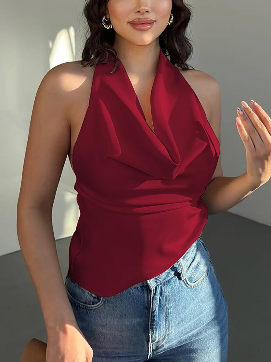 Sexy and Stylish Halter - neck Top