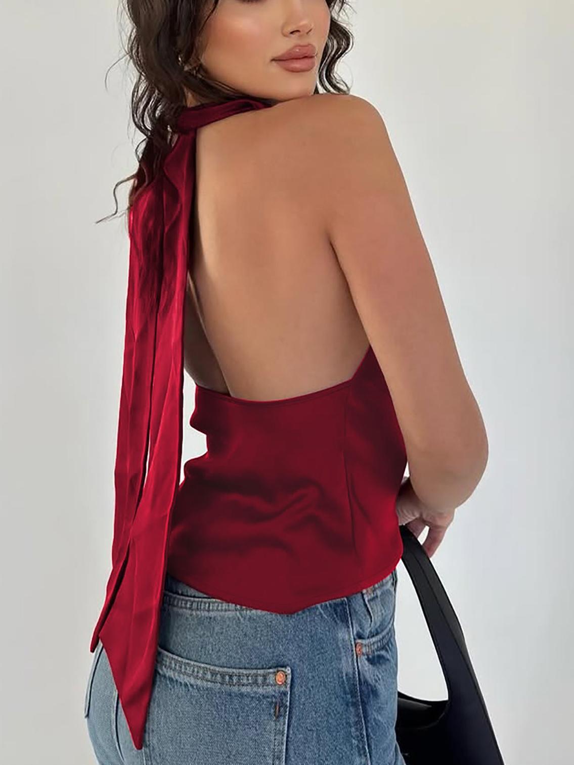Sexy and Stylish Halter - neck Top