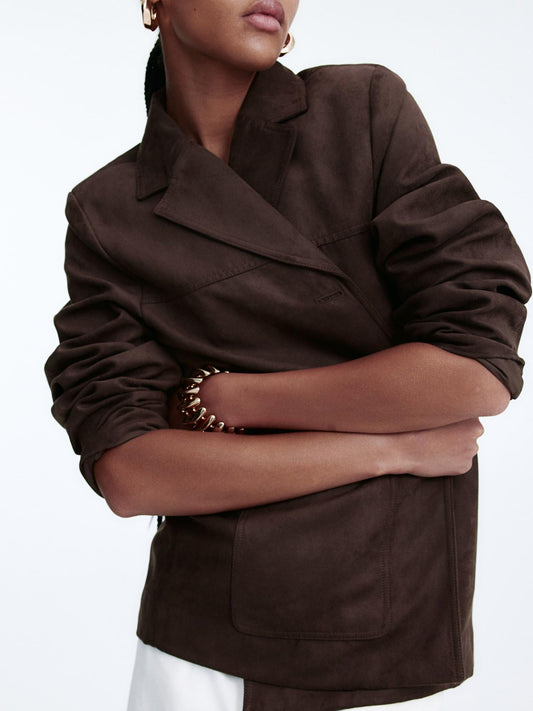 Stylish Brown Suit Jacket