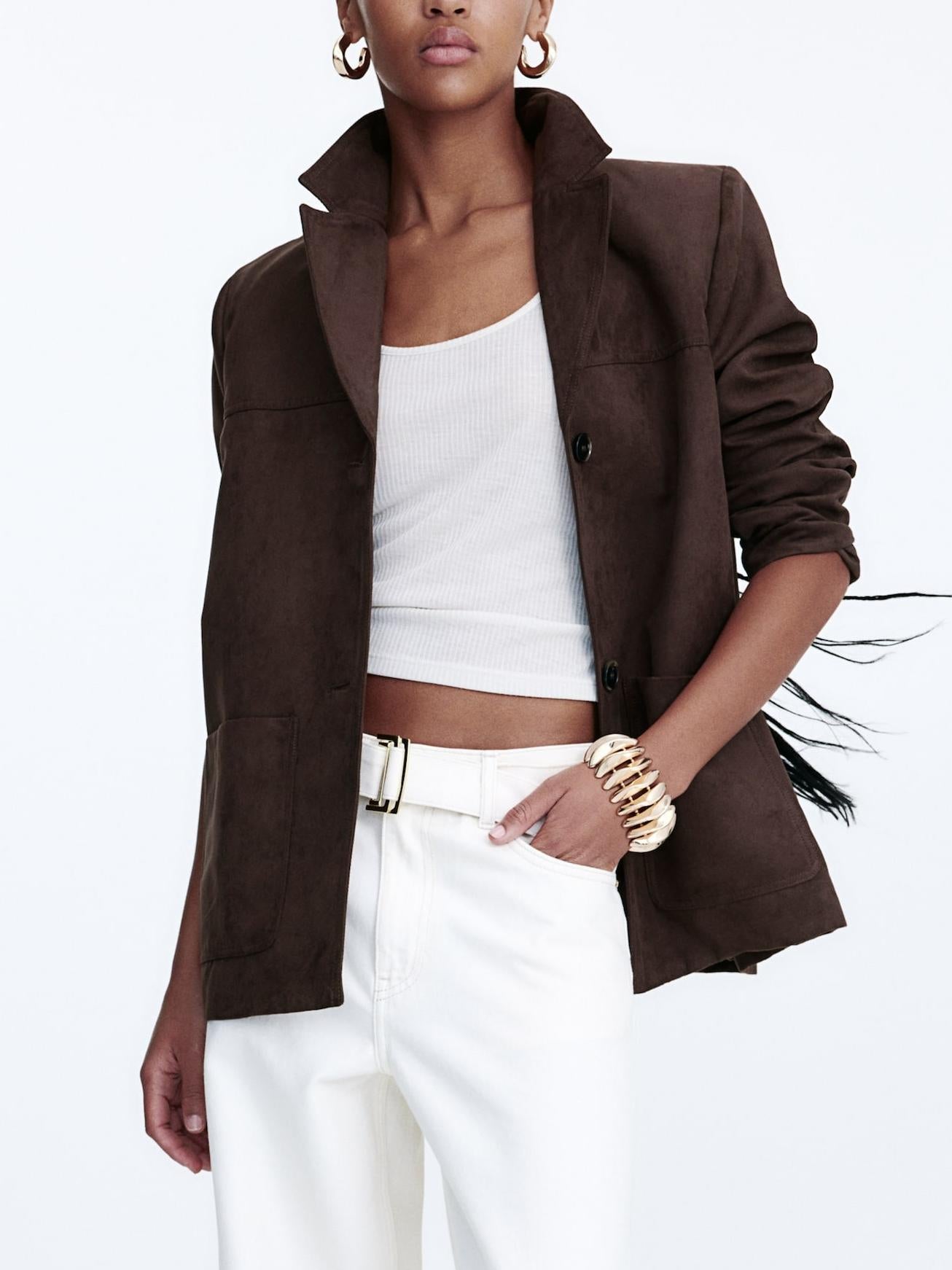 Stylish Brown Suit Jacket