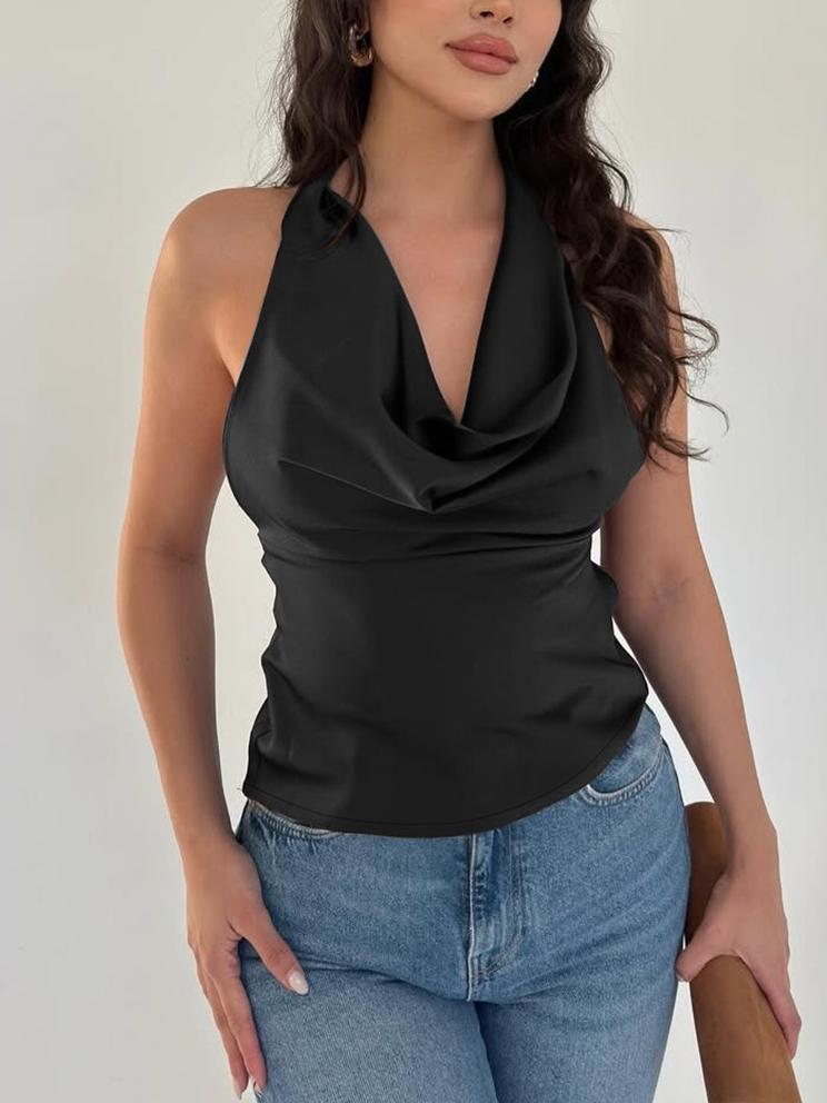Sexy and Stylish Halter - neck Top