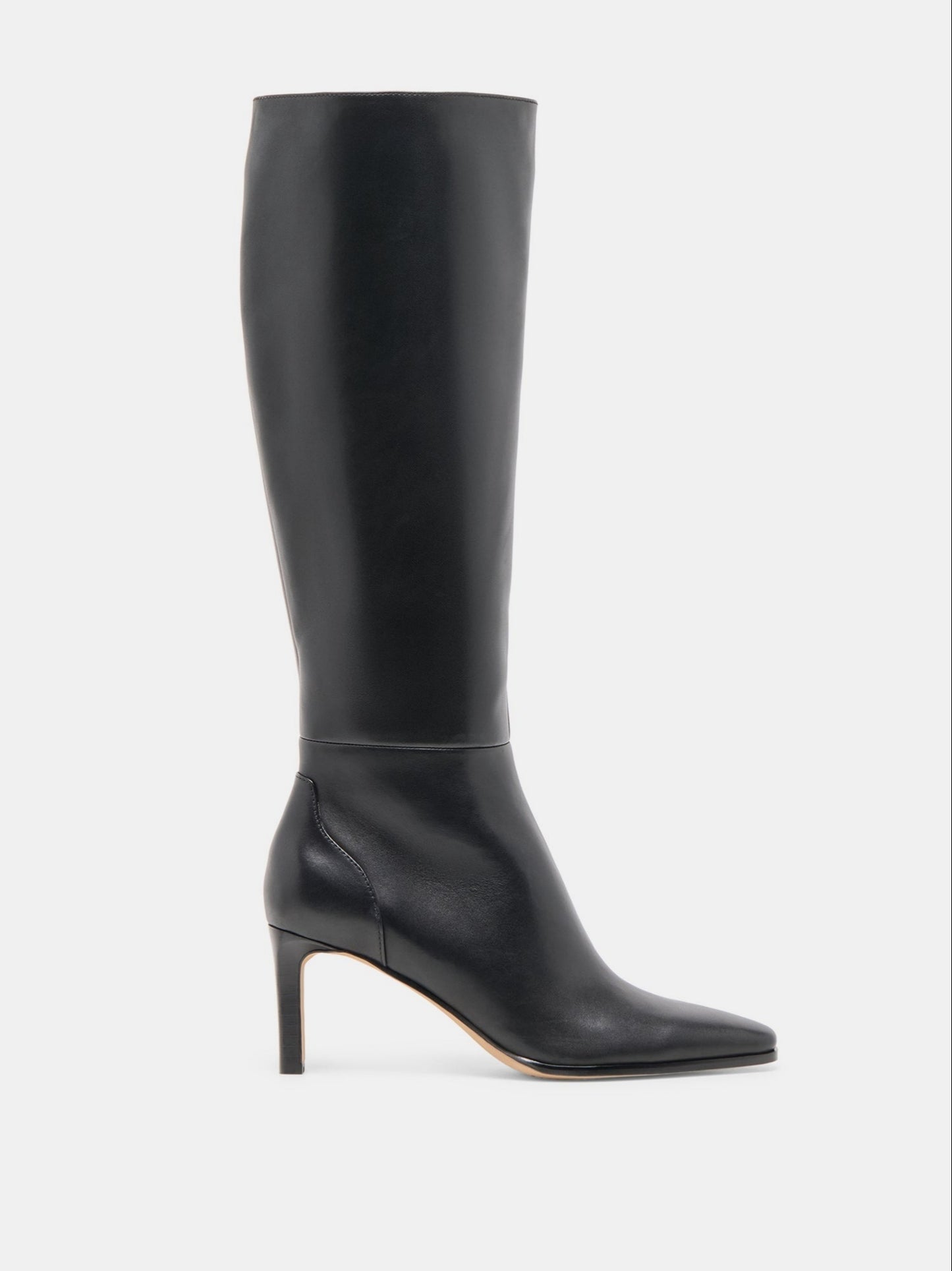 Stylish High - Waisted Leather Boots