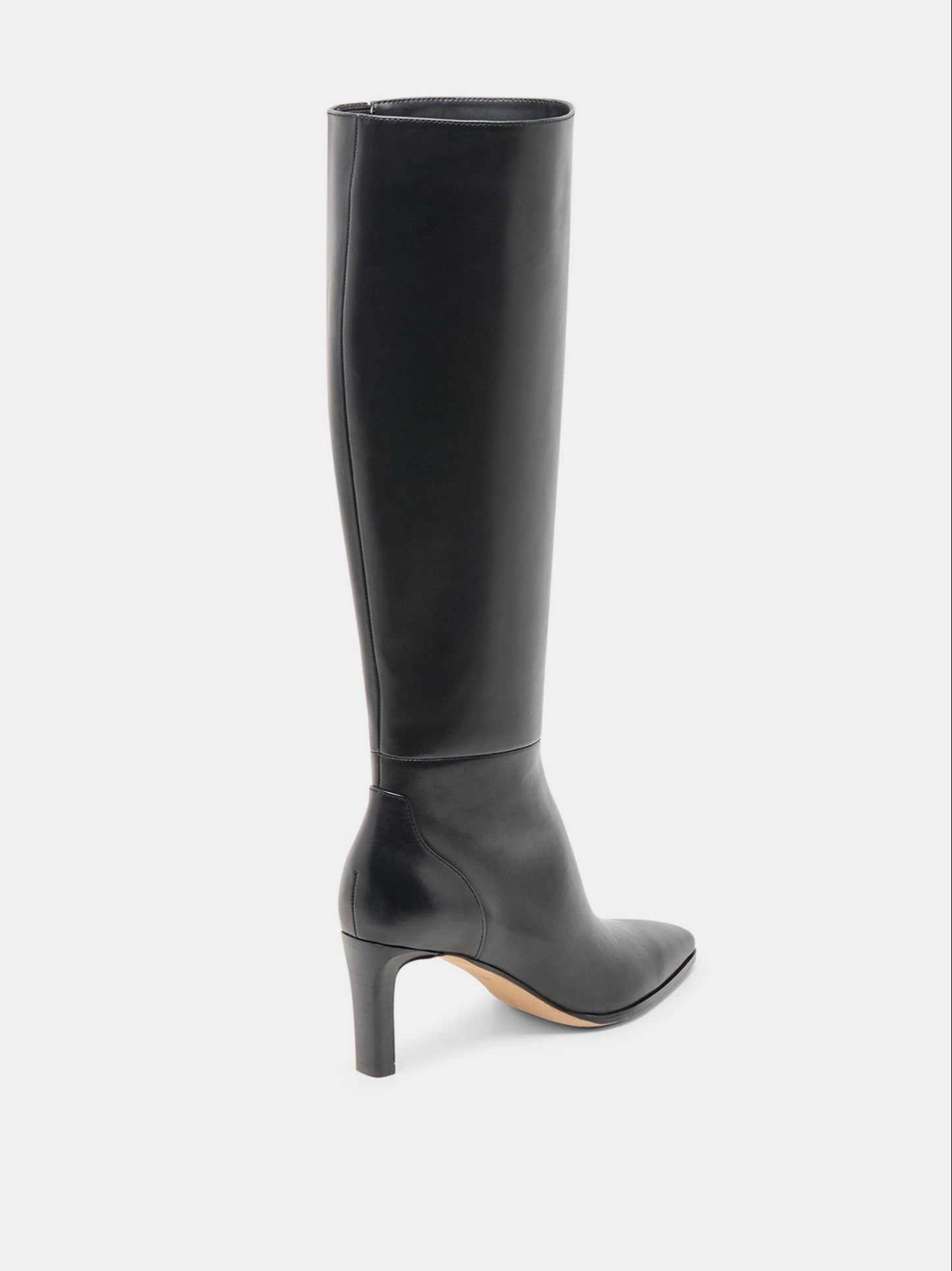 Stylish High - Waisted Leather Boots