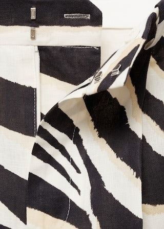 Chic Zebra - Print Wide - Leg Pants