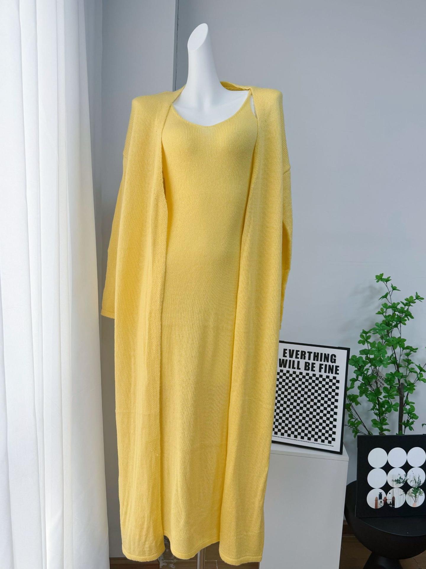 Elegant Knit Cardigan Set