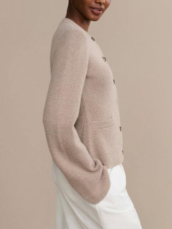 Elegant Button - Front Knit Cardigan