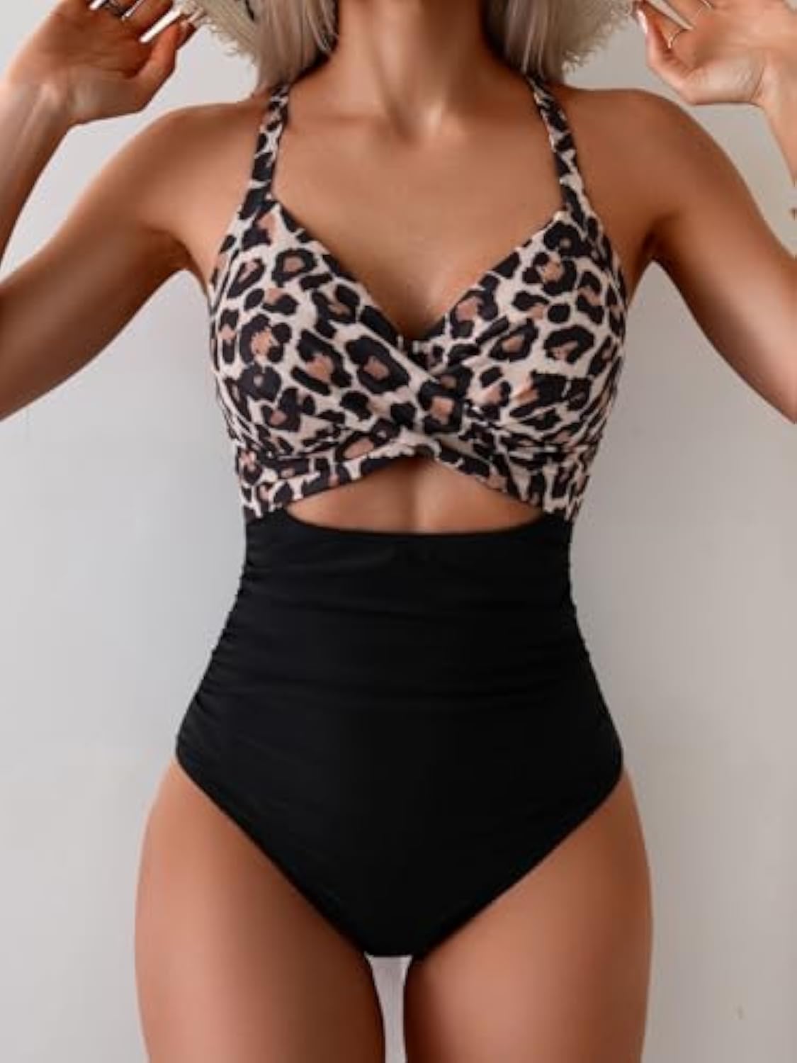 Sexy Crisscross Back One-Piece Swimsuit