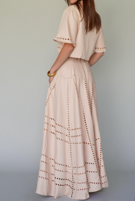 Demure Breezy Skirt 2pc Set