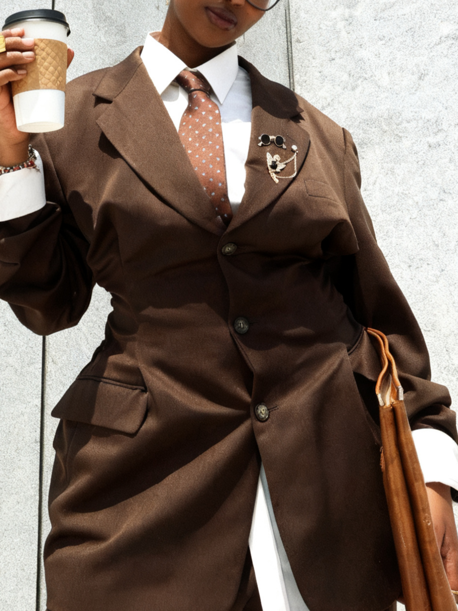 Timeless Brown Suit Set
