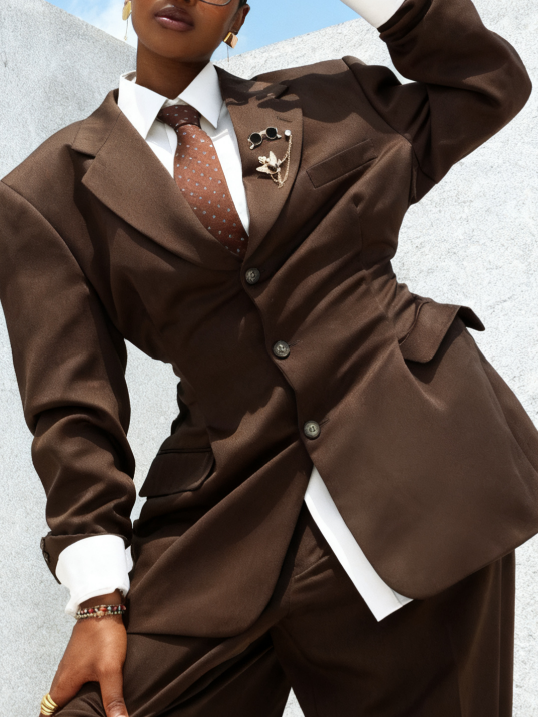 Timeless Brown Suit Set
