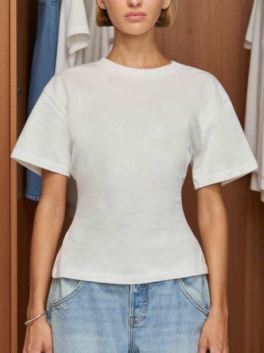Classic White Short - Sleeve T - Shirt