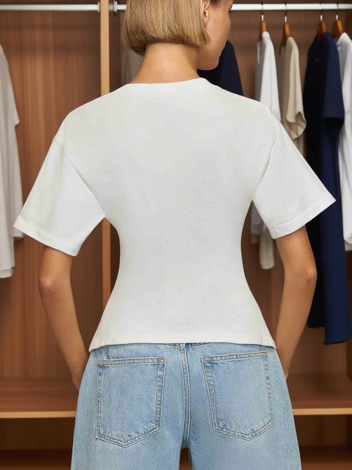 Classic White Short - Sleeve T - Shirt