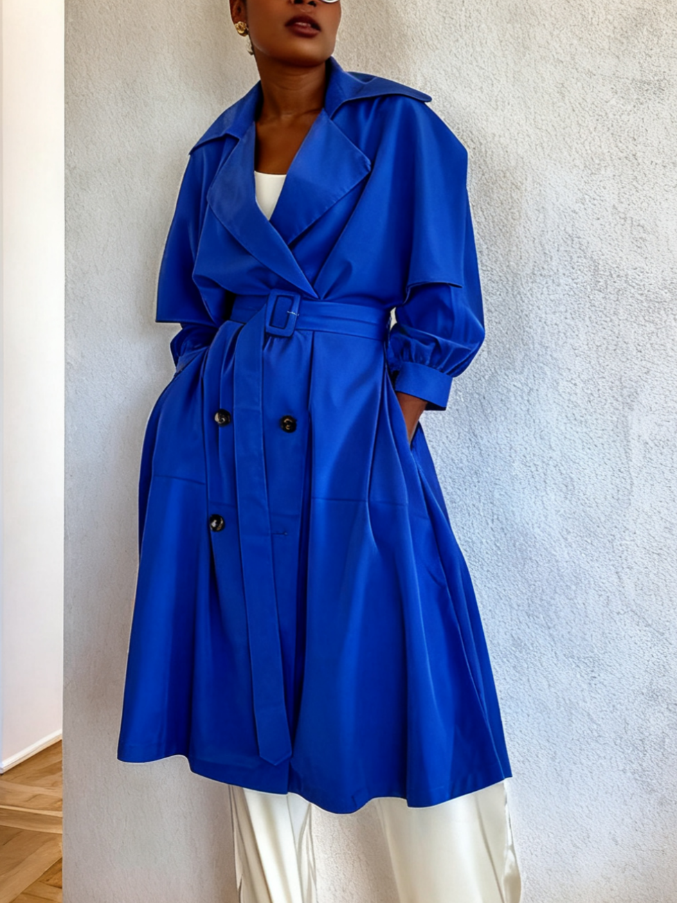 Royal Blue Trench coat