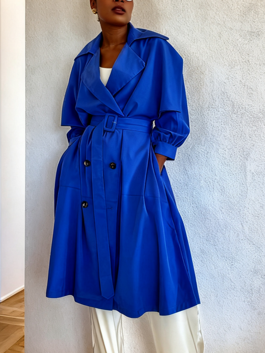 Royal Blue Trench coat