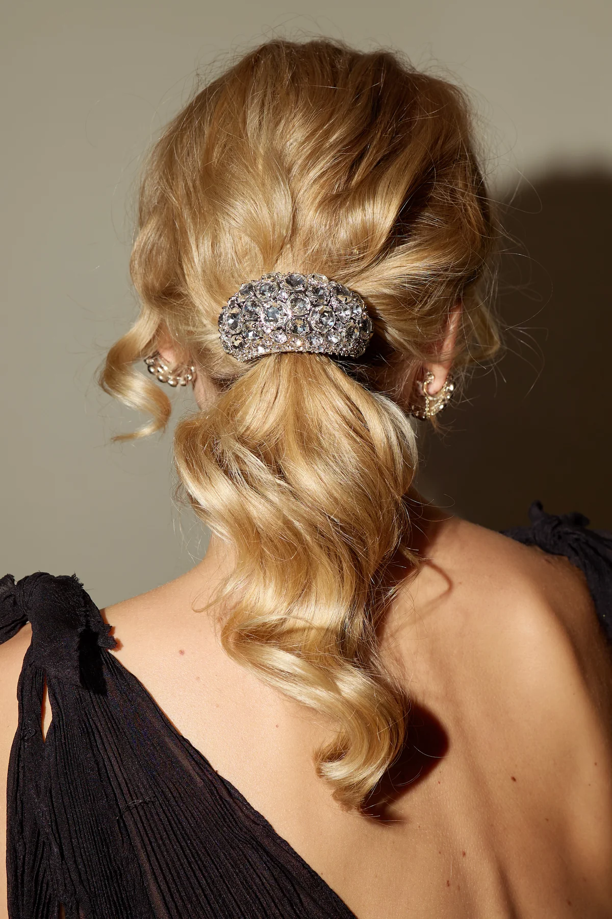 Crystal Pave Dome Pony Cuff Hair Accessories Hair Rope