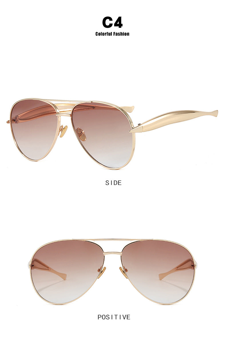 Toad-Shaped Metal Sunglasses