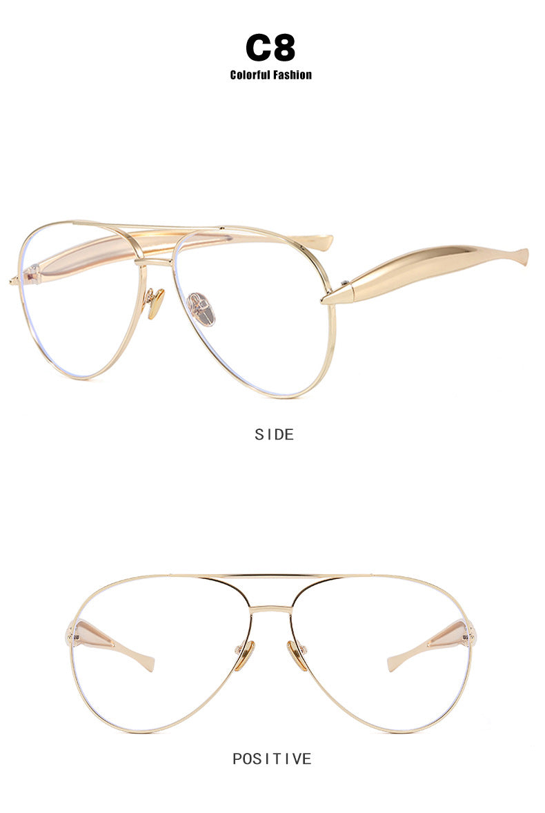 Toad-Shaped Metal Sunglasses