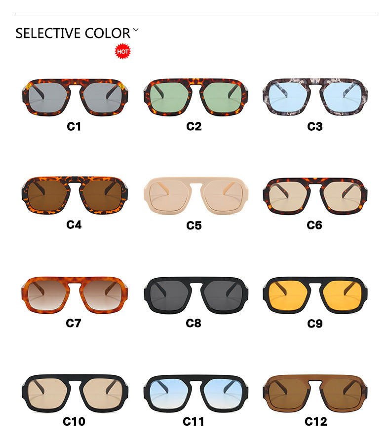 Single Beam Aviator Sunglasses